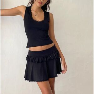 Lace Frill miniskirt